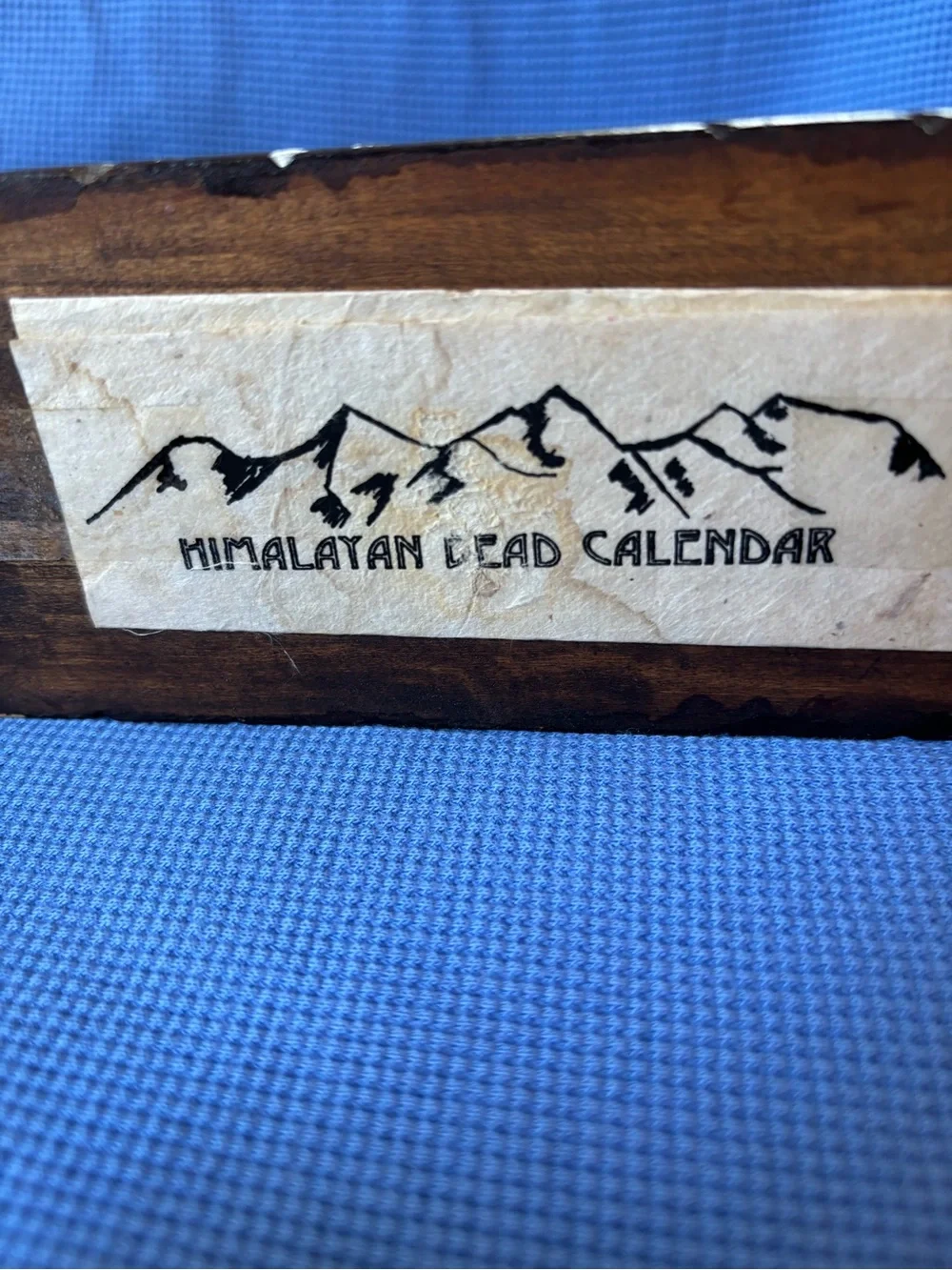 Vintage Himalayan bead  perpetual calendar Homemade in Nepal  Rare